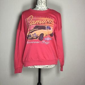 Red Chevy Camero American Classic sweater 70s muscle car Detroit Power S